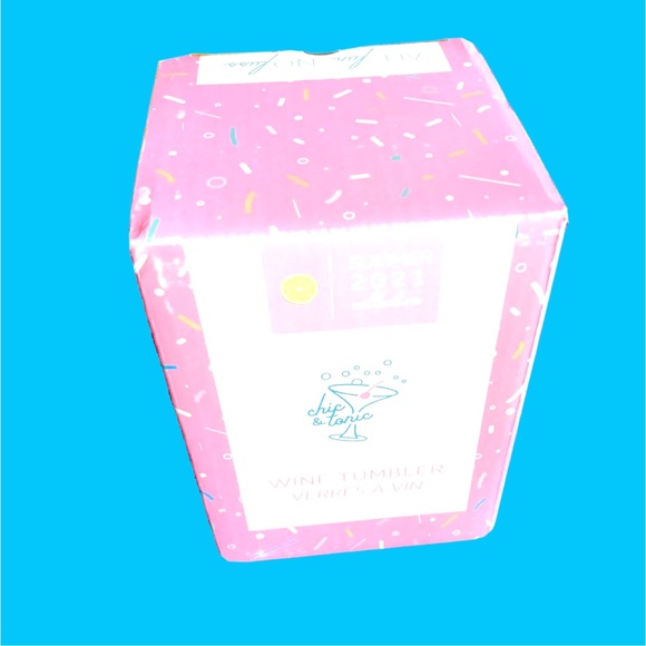 CHIC & TONIC Summer Citrus Wine Tumbler NIB - Picture 7 of 11